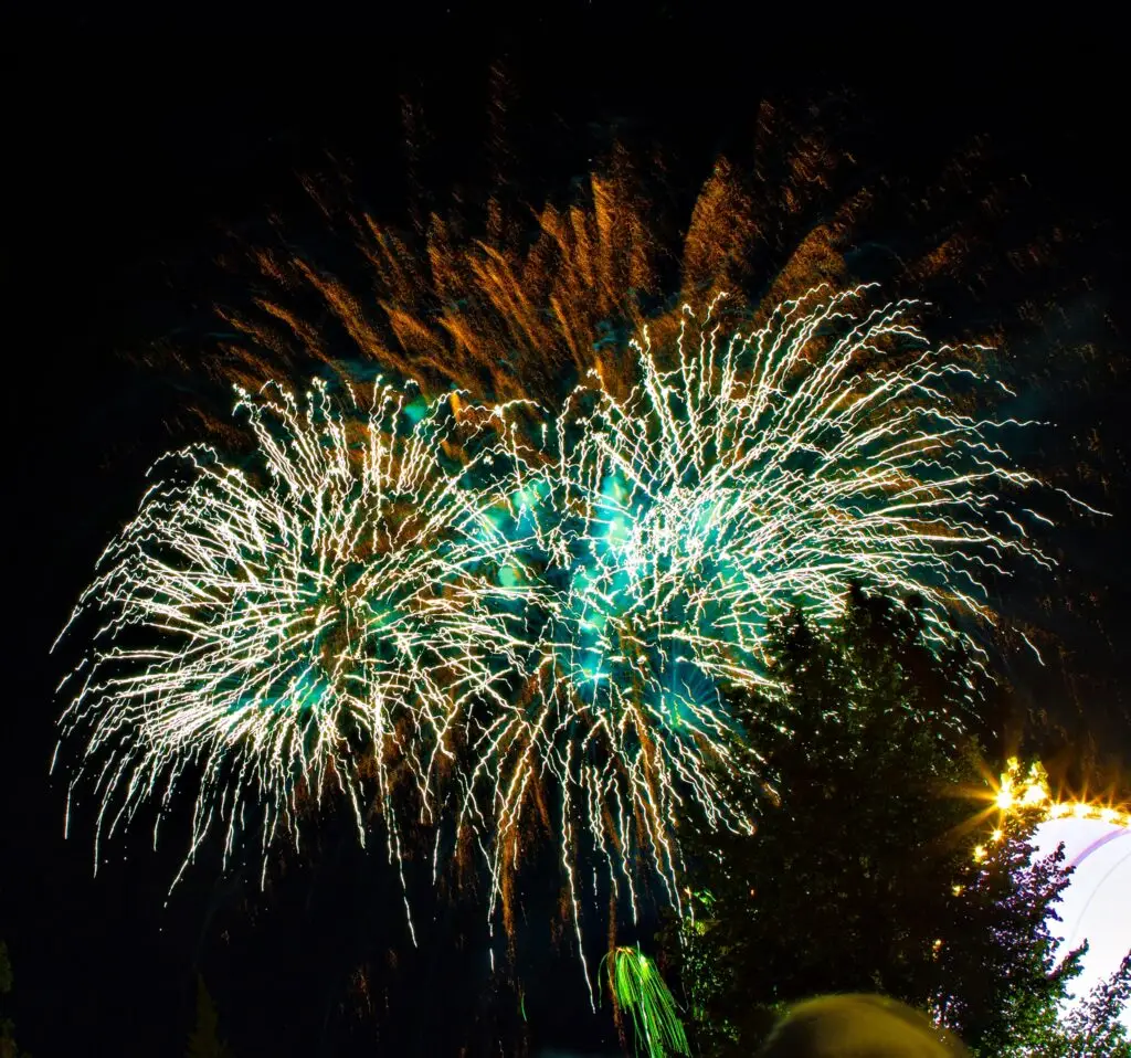 Feuerwerk auf dem Lichterfest 2024 in Bad Wildungen