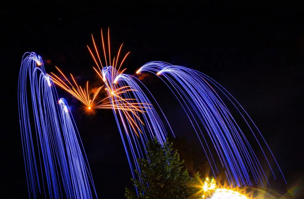 Feuerwerk auf dem Lichterfest 2024 in Bad Wildungen