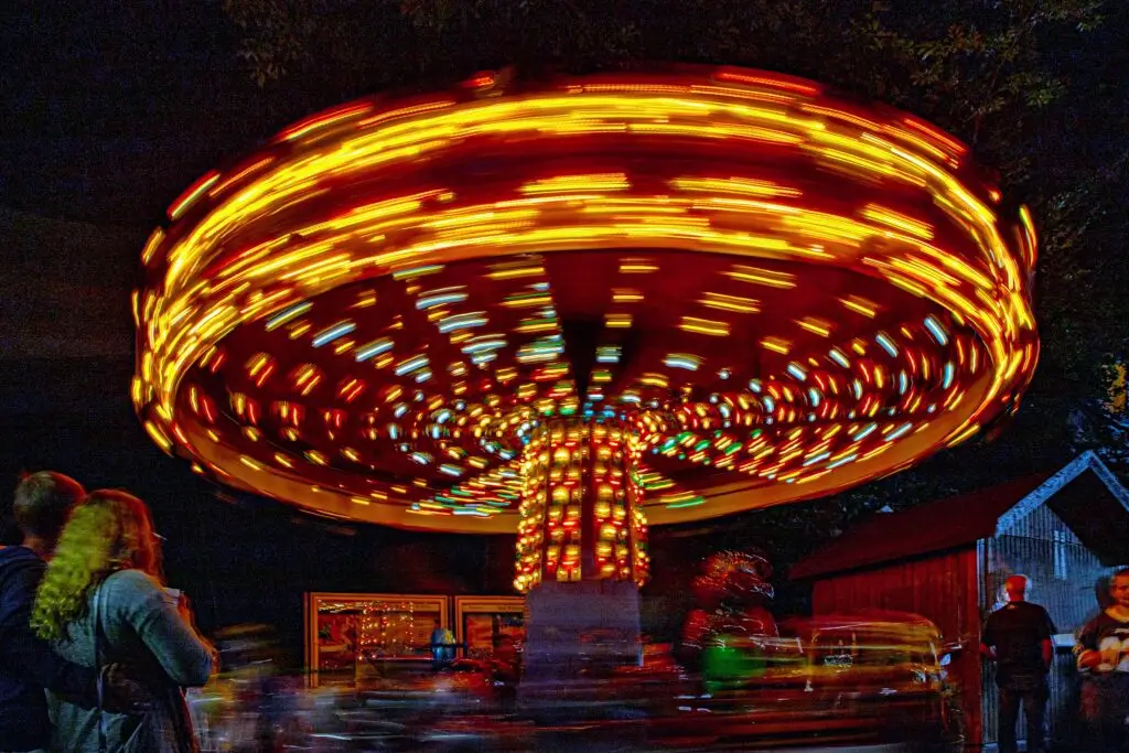 Kinderkarussell auf dem Lichterfest 2024 in Bad Wildungen